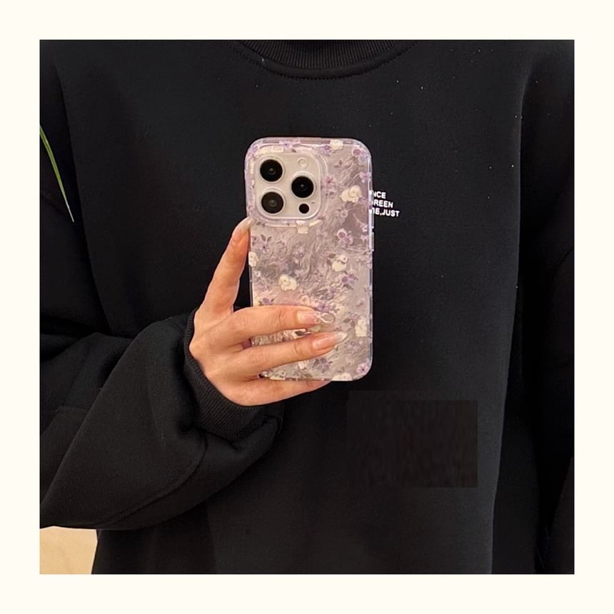 Case Strap with Floral Phone