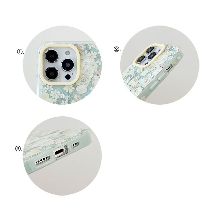 Phone Cat Floral Case