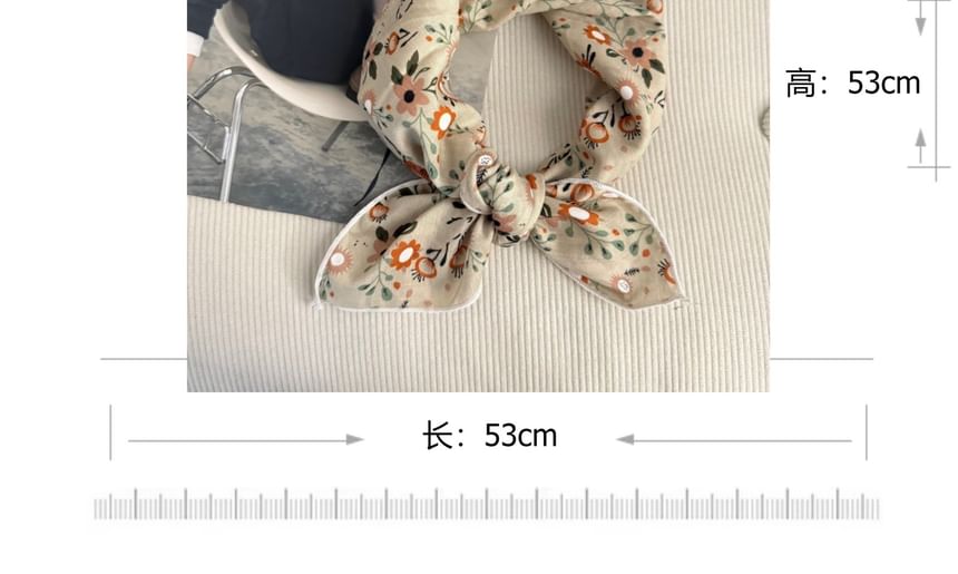 Floral Scarf Square Print