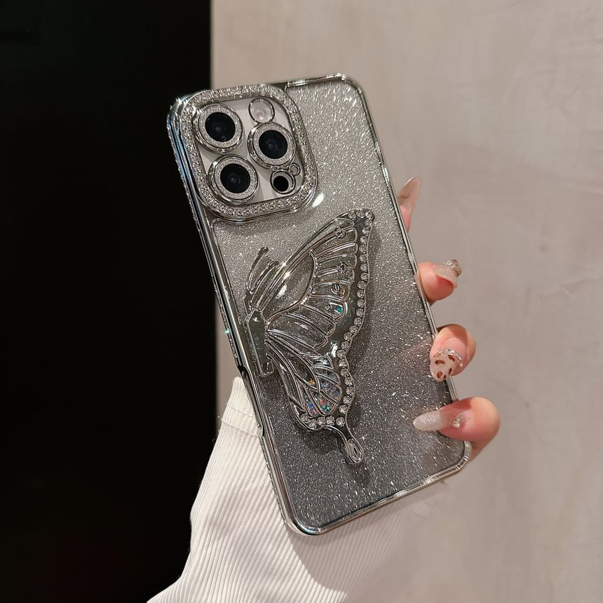 Phone Case Embellished Stand Butterfly