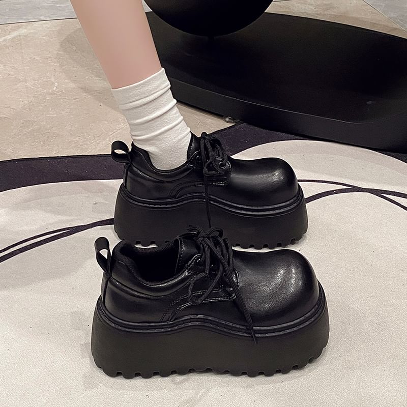 Platform Shoes Lace-Up Derby