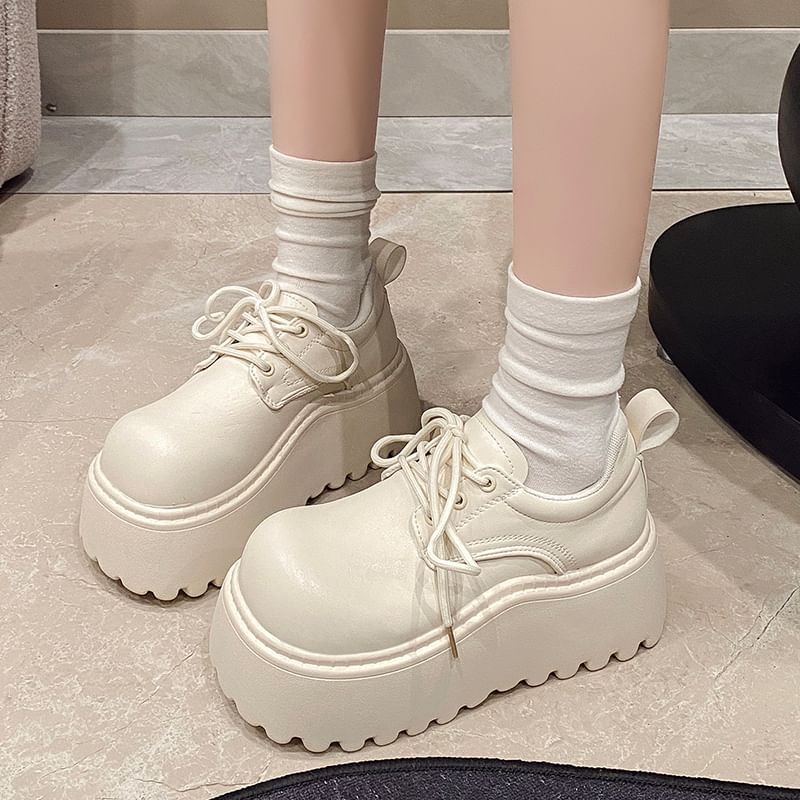Platform Shoes Lace-Up Derby
