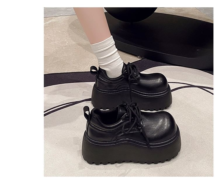 Platform Shoes Lace-Up Derby