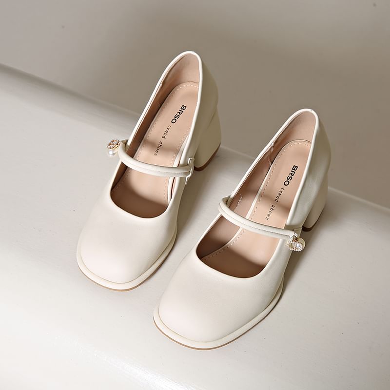 Heel Pumps Jane Mary Chunky