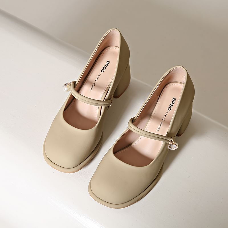 Heel Pumps Jane Mary Chunky