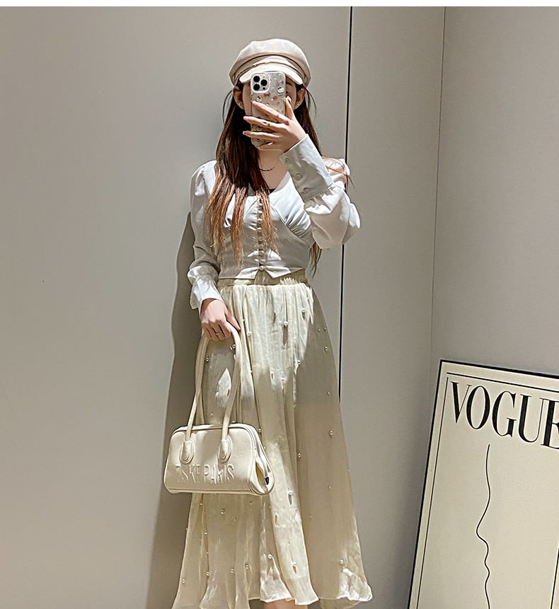 Accent Cap Toe Pearl Mary Faux Pumps Heel Chunky Jane