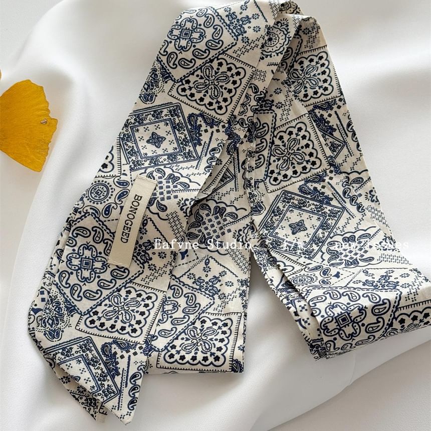 Scarf Hair Tie Patterned