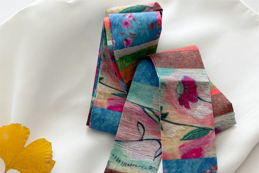 Scarf Hair Tie Patterned