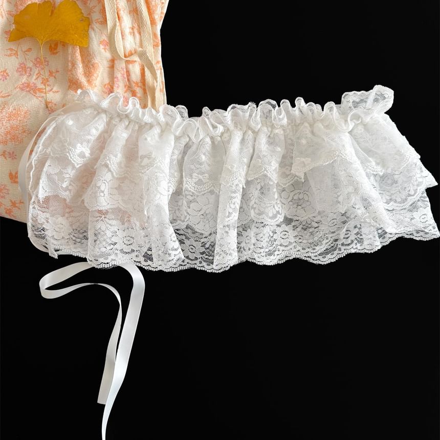 Layered Hem Decorative Lace