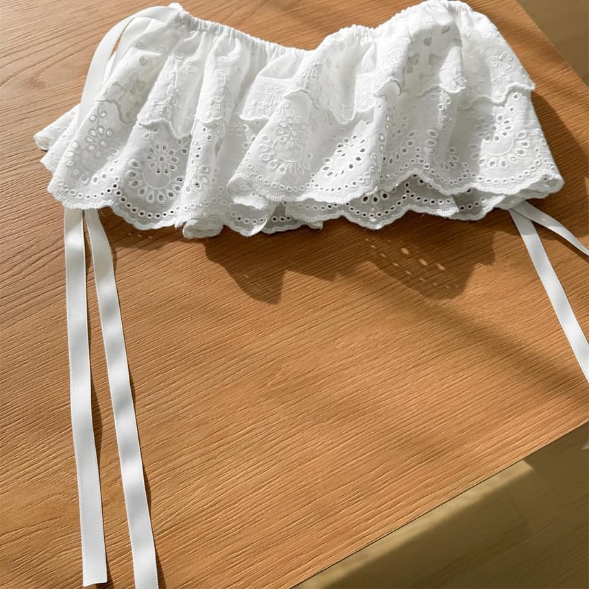 Layered Hem Decorative Lace