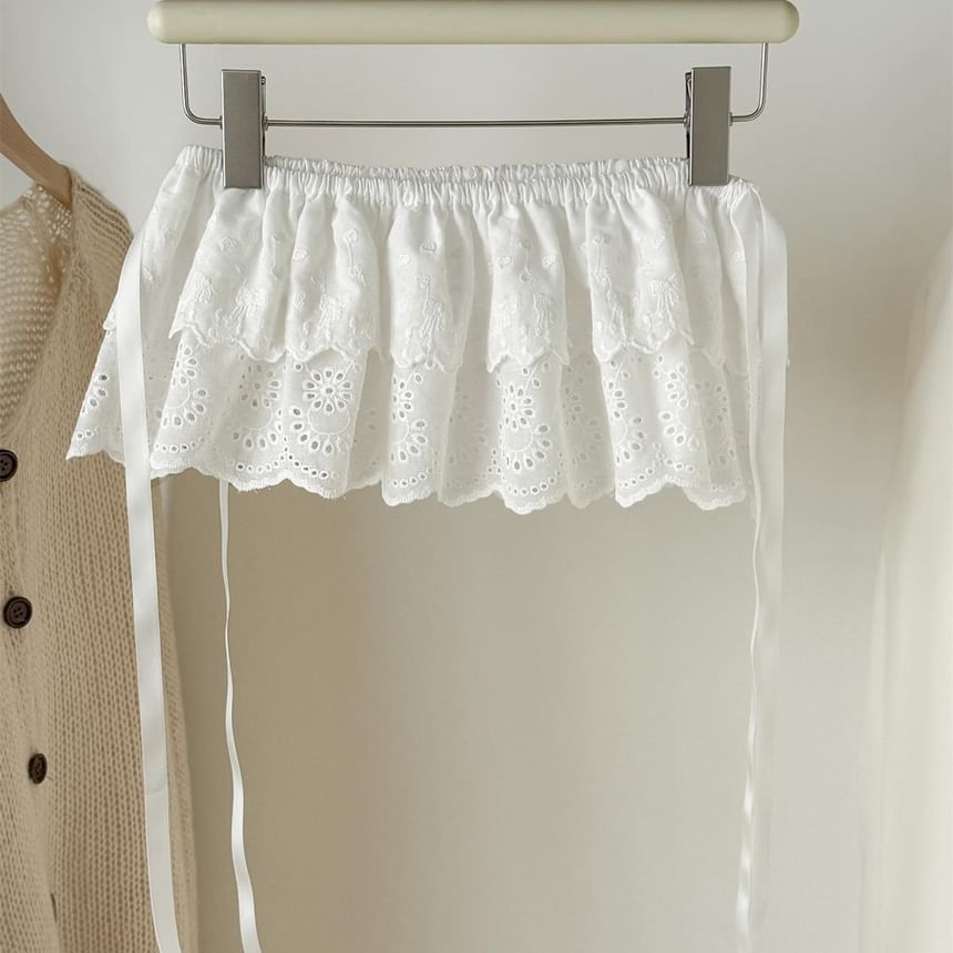 Layered Hem Decorative Lace