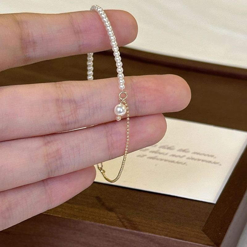Alloy Pearl Bracelet Faux