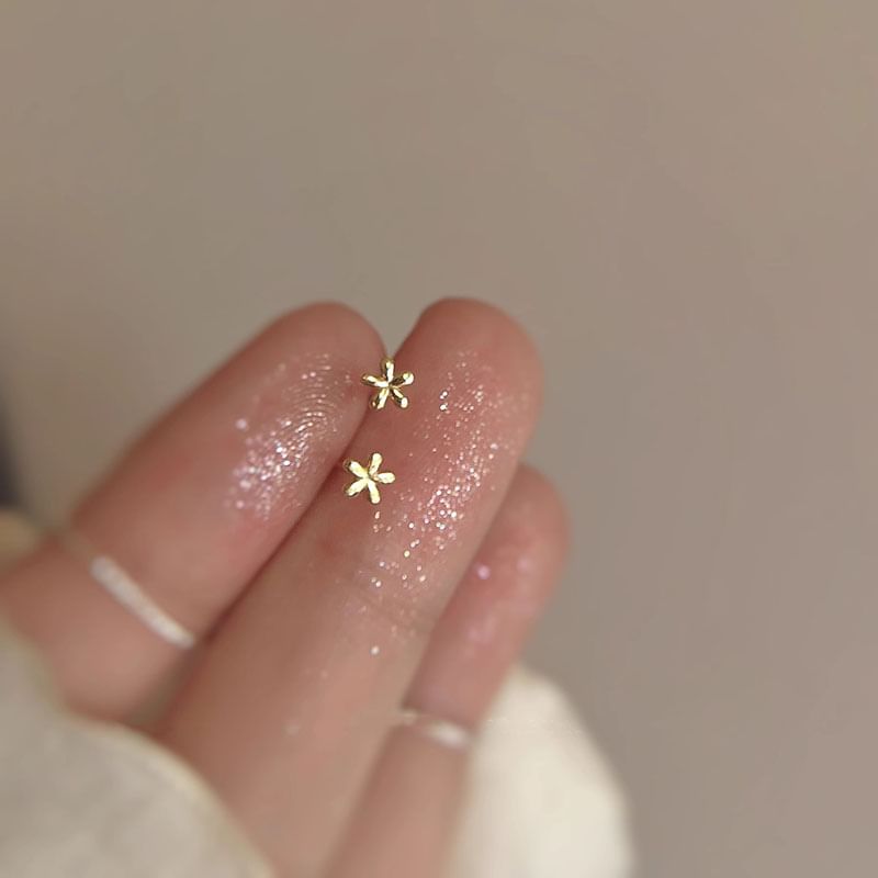Floral Alloy Earring Stud
