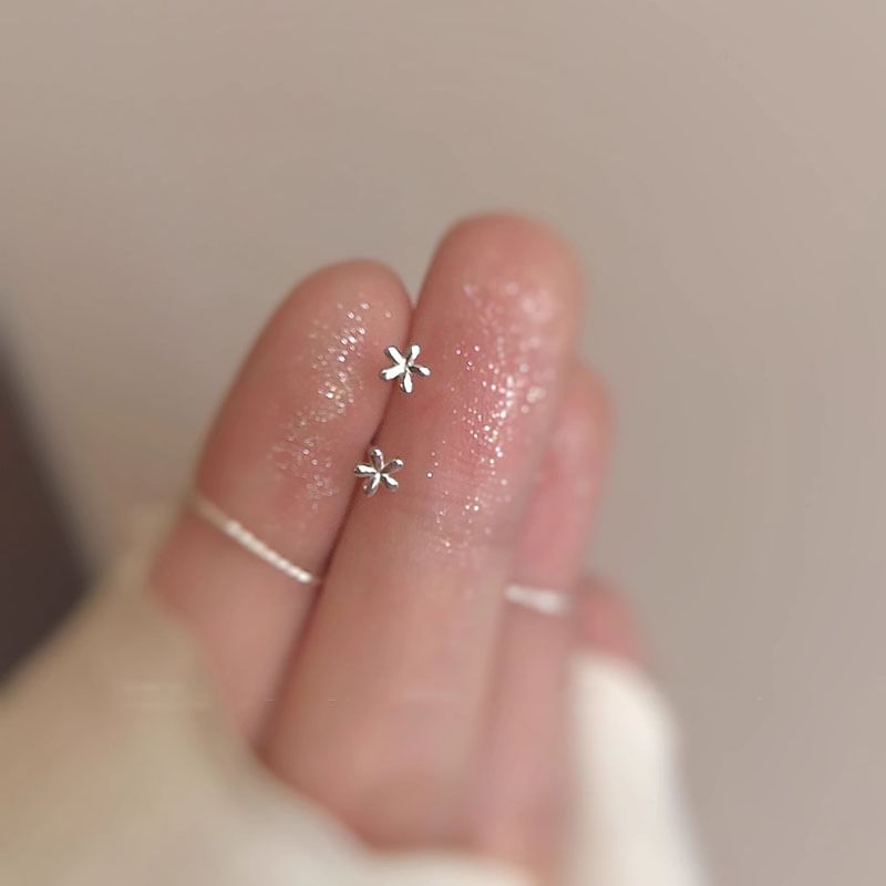 Floral Alloy Earring Stud