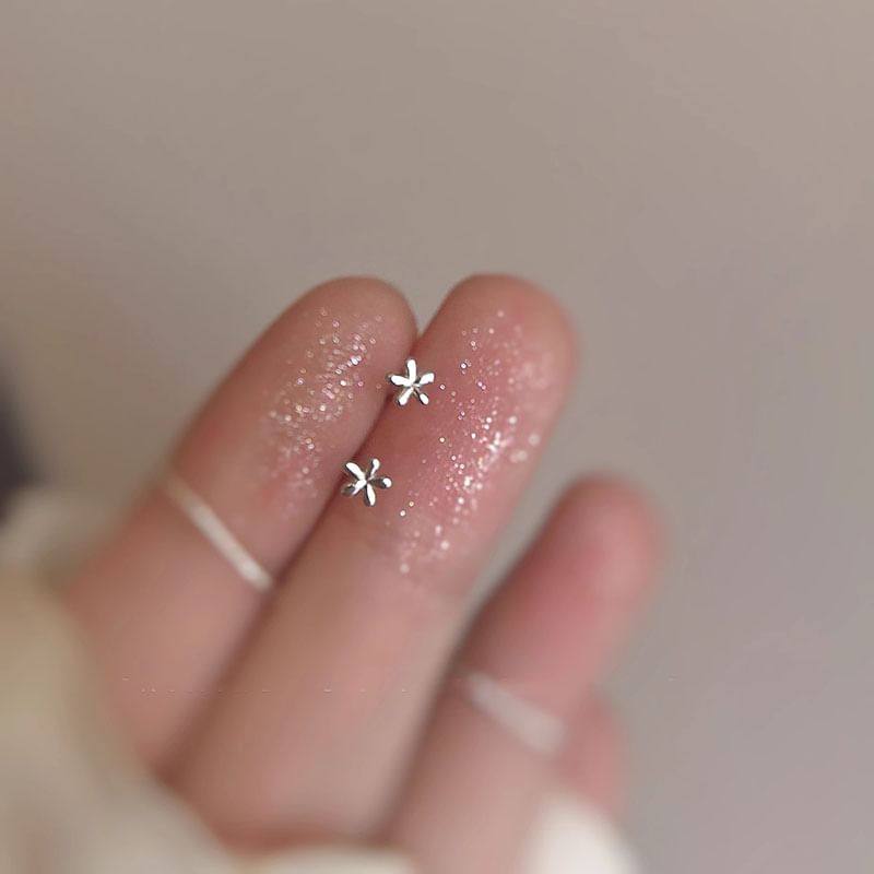 Floral Alloy Earring Stud