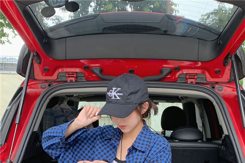 Plaid Long-Sleeve Collared Up Shirt Button