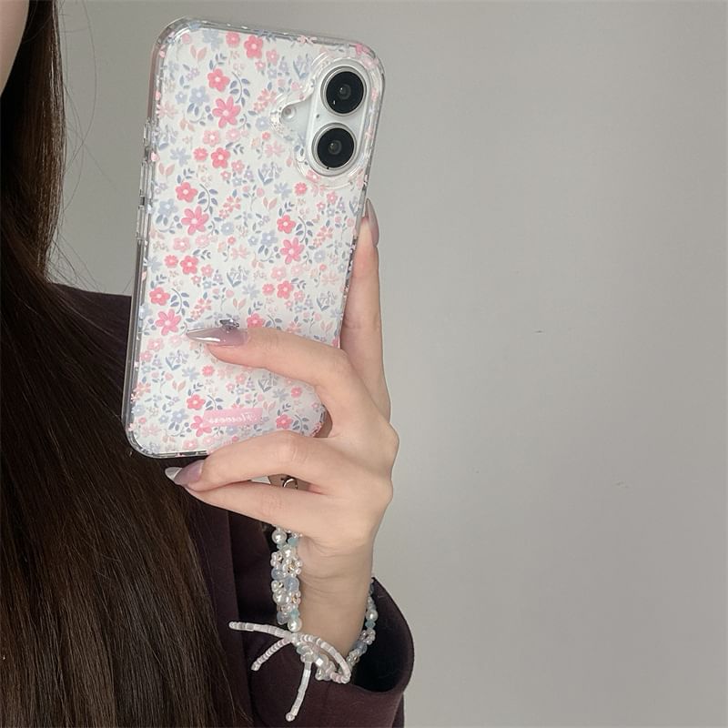 Floral Set Strap Phone Case /