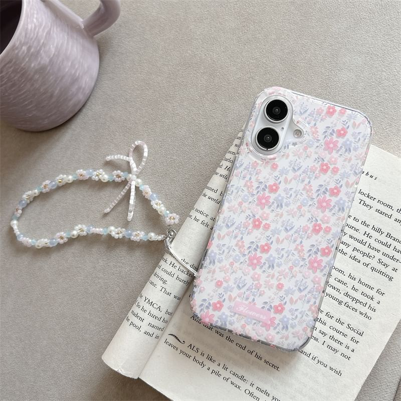 Floral Set Strap Phone Case /