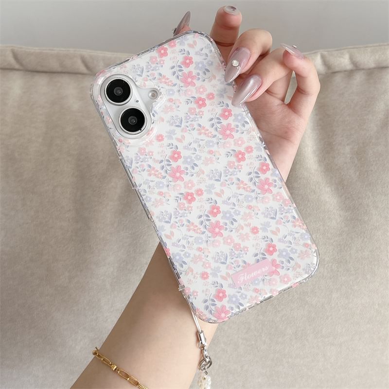 Floral Set Strap Phone Case /