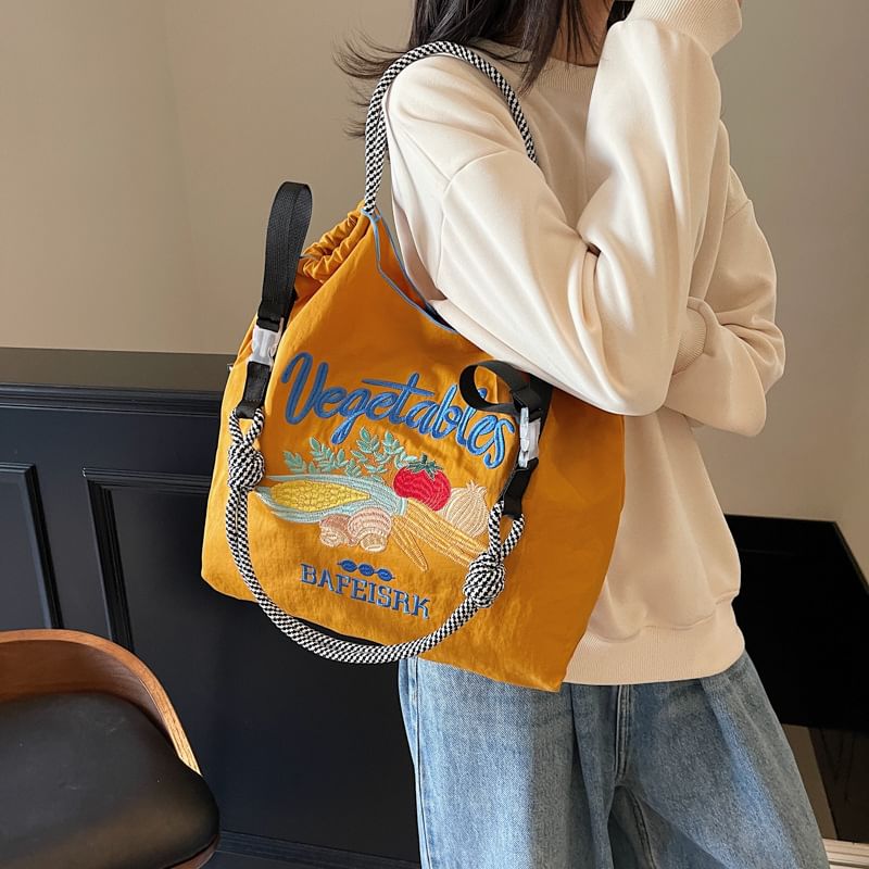 Vegetable Bag Tote Embroidered