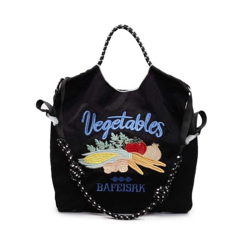 Vegetable Bag Tote Embroidered