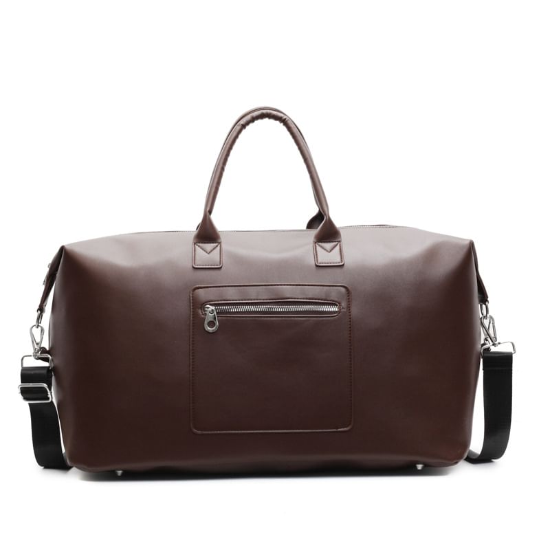 Leather Crossbody Faux Handle Top Bag