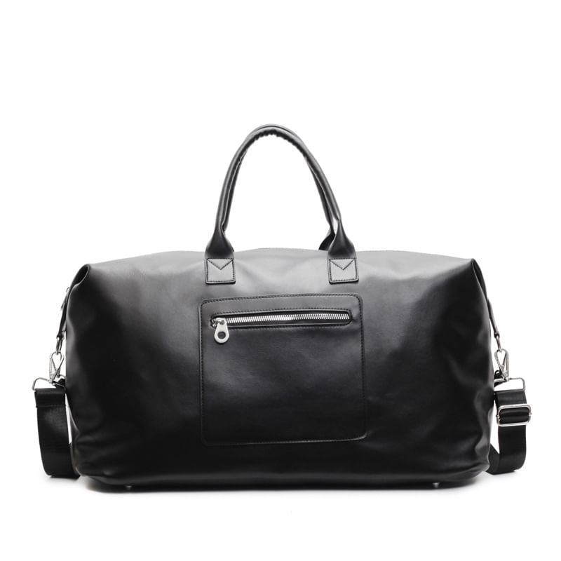 Leather Crossbody Faux Handle Top Bag