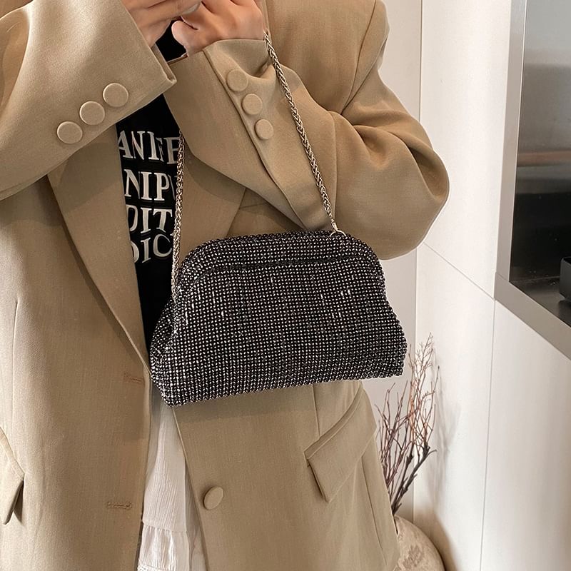 Crossbody Chain Rhinestone Bag
