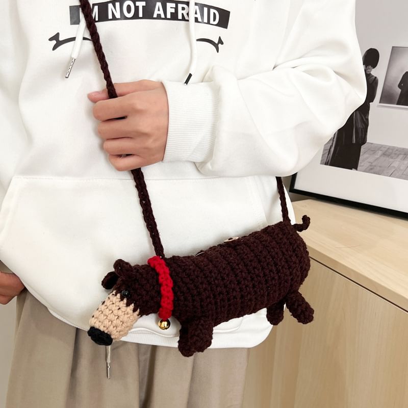 Knit Bag Crossbody Dog