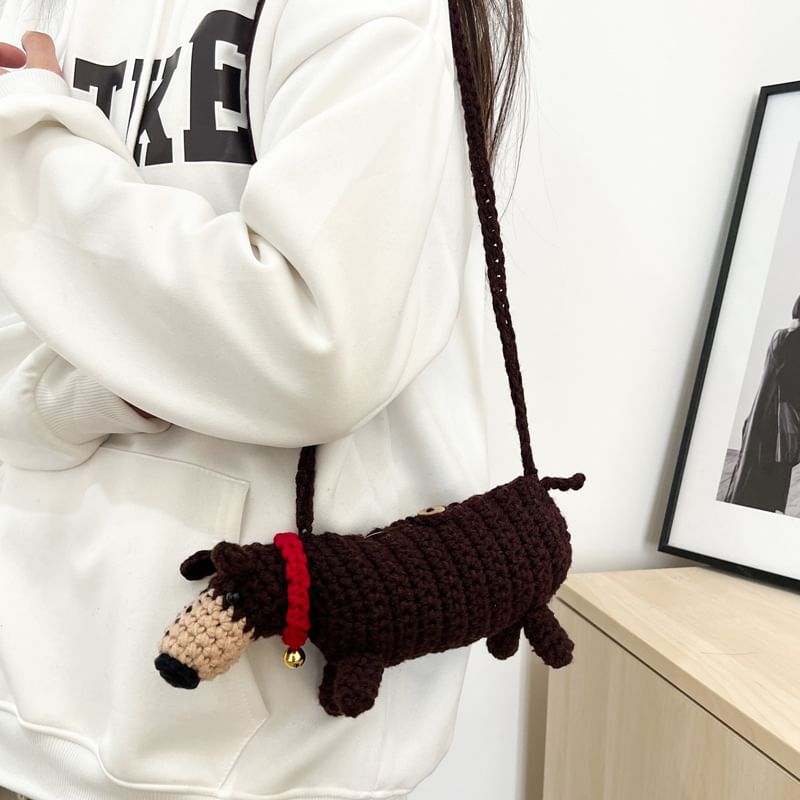 Knit Bag Crossbody Dog