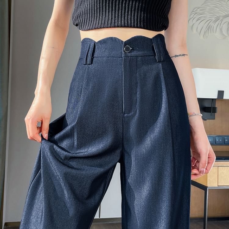 Wide High Jeans Leg Rise (Various Designs)