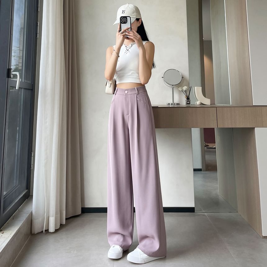 Designs) Wide Waist Pants (Various Dress Leg High Plain