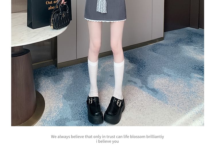 Waist Lace Skort High Panel