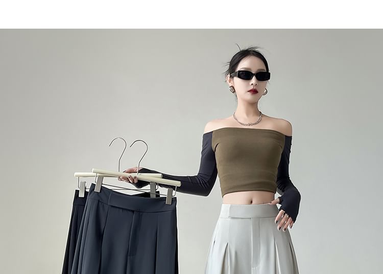 Leg (Various High Pants Dress Waist Plain Wide Designs)