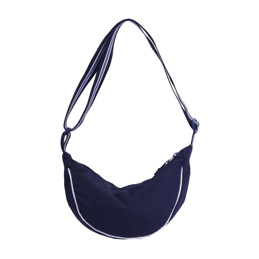 Crossbody Bag Contrast Strap Trim Striped