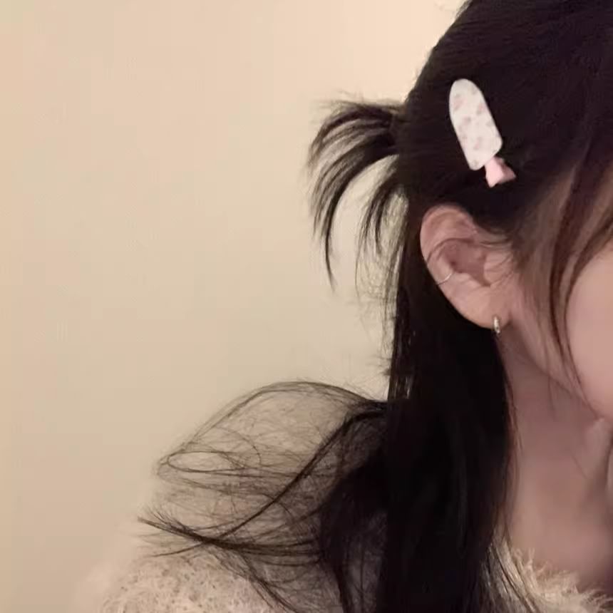 Hair 2: of Set Acrylic Clip Patterned