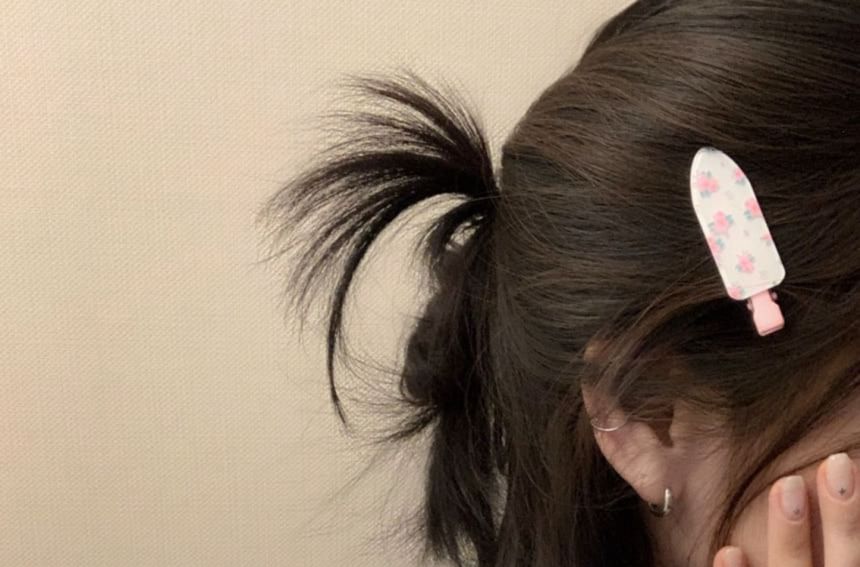 Hair 2: of Set Acrylic Clip Patterned