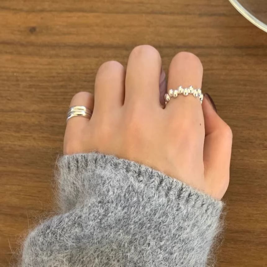 925 Glossy Sterling Silver Open Ring