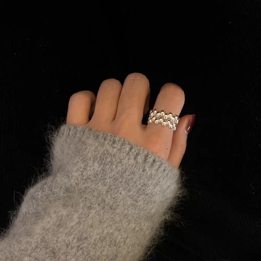 925 Glossy Sterling Silver Open Ring