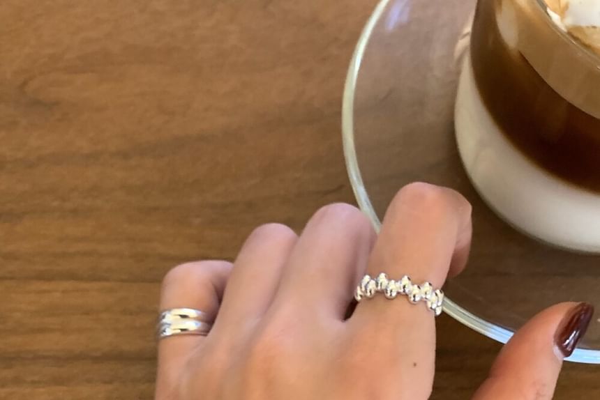 925 Glossy Sterling Silver Open Ring