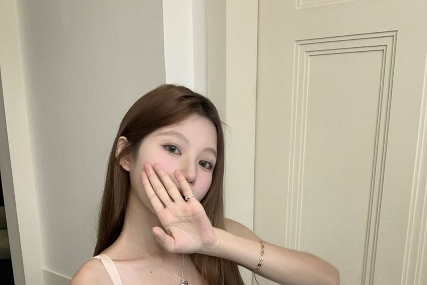 Tube Top Asymmetrical Plaid