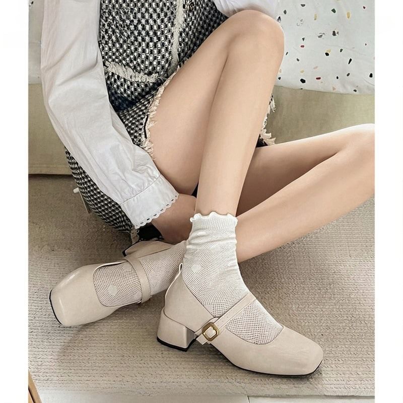 Shoes Jane Heel Chunky Mary