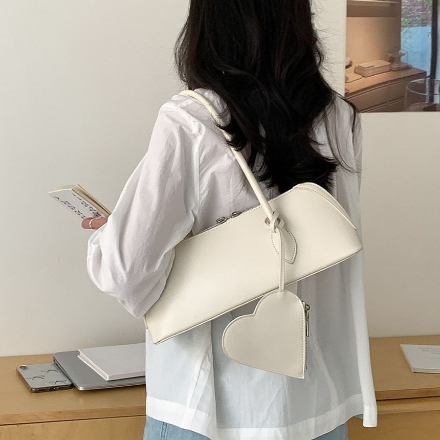 Faux Heart + Bag Set: Shoulder Coin Purse Leather