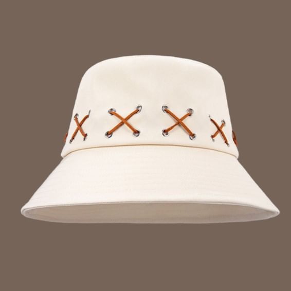 Patterned Bucket Hat Cross