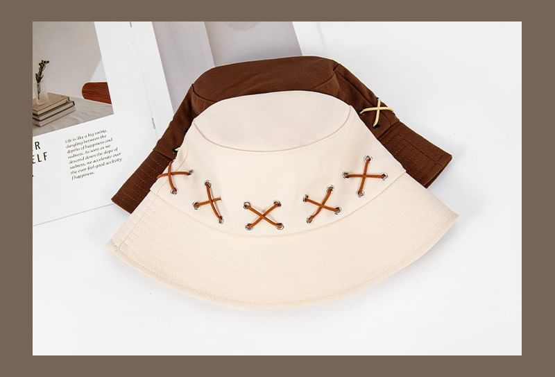 Patterned Bucket Hat Cross