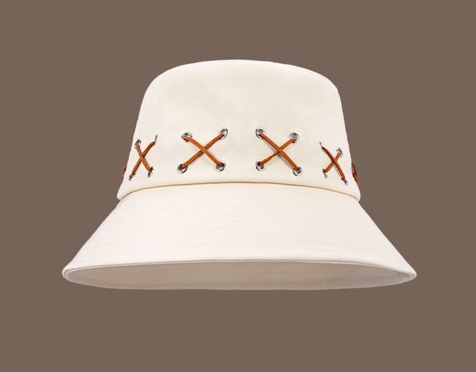 Patterned Bucket Hat Cross