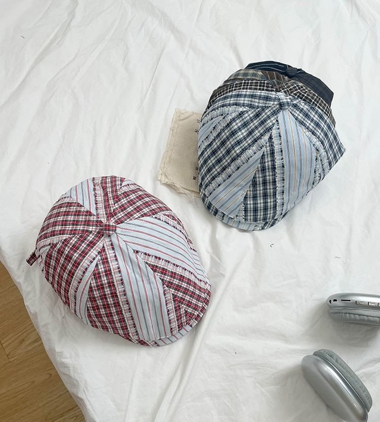 Cap Newsboy Plaid