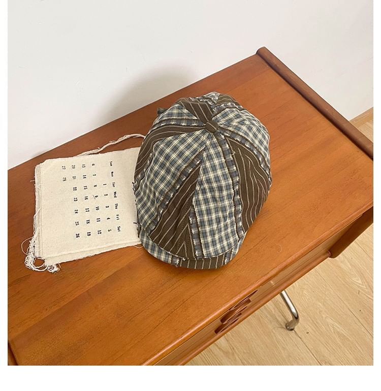 Cap Newsboy Plaid
