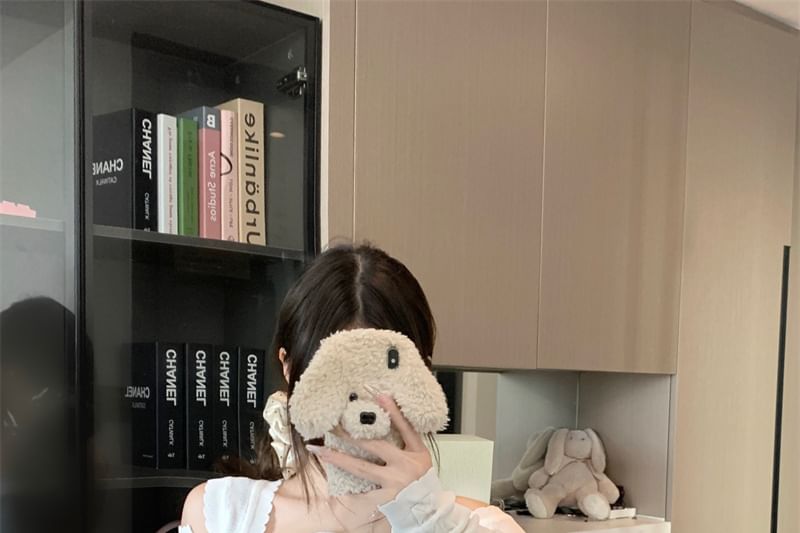 Sleeveless Cable Cardigan Top Plain Neck Set: Knit Crop + Scoop