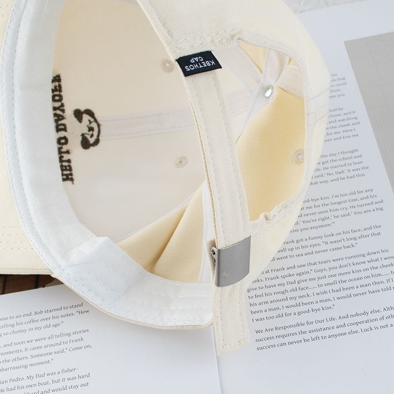 (Various Cap Lettering Designs) Baseball Embroidered Animal